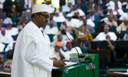 President Muhammadu Buhari delivers the 2016 budget at the national assembly in December.