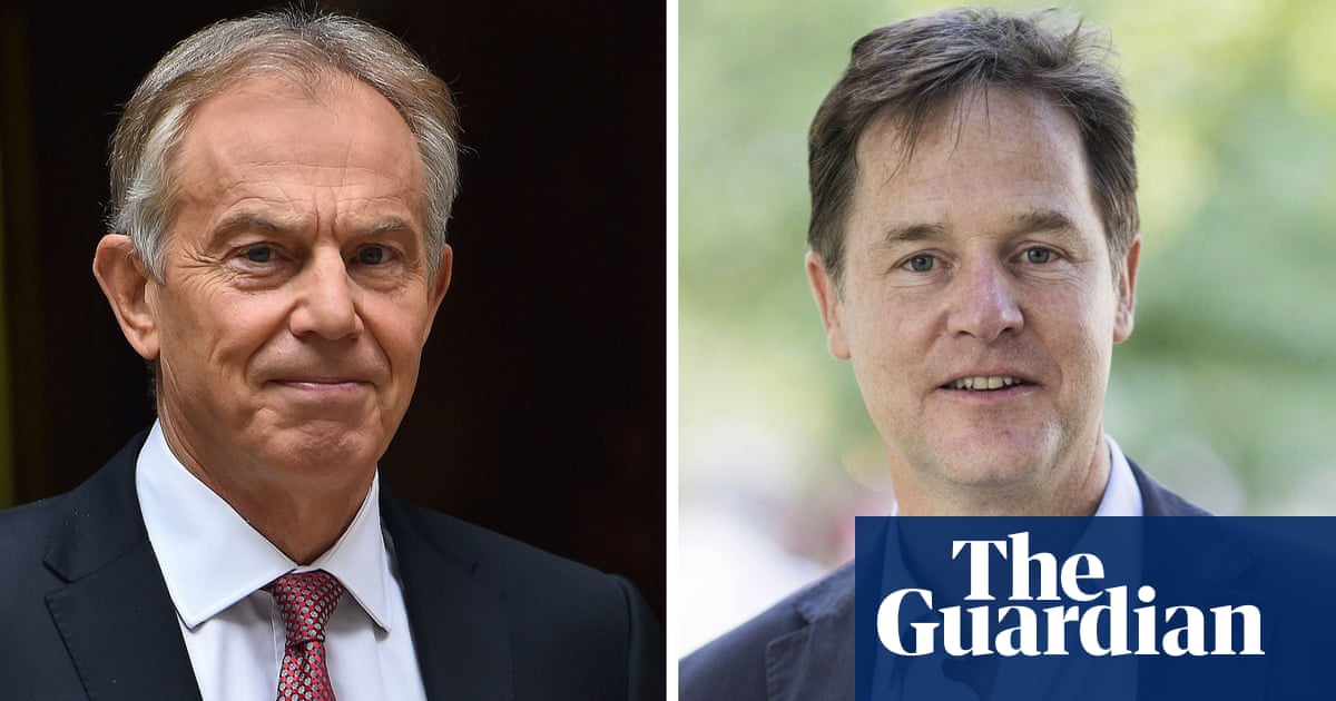 Tony Blair and Nick Clegg hosted dinner giving tech bosses access to UK minister