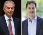 Tony Blair and Nick Clegg hosted dinner giving tech bosses access to UK minister Tony Blair and Nick Clegg hosted dinner giving tech bosses access to UK minister