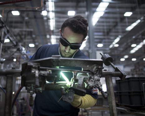 A welder at work