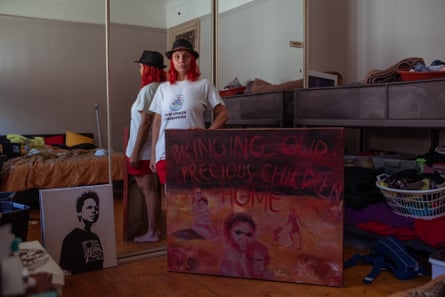 Lizzie Jarrett, a member of the Stolen Generations, in her bedroom in Marrickville.