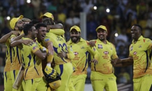 Chennai Super Kings, owned by India Cements, celebrate IPL final glory in 2018.