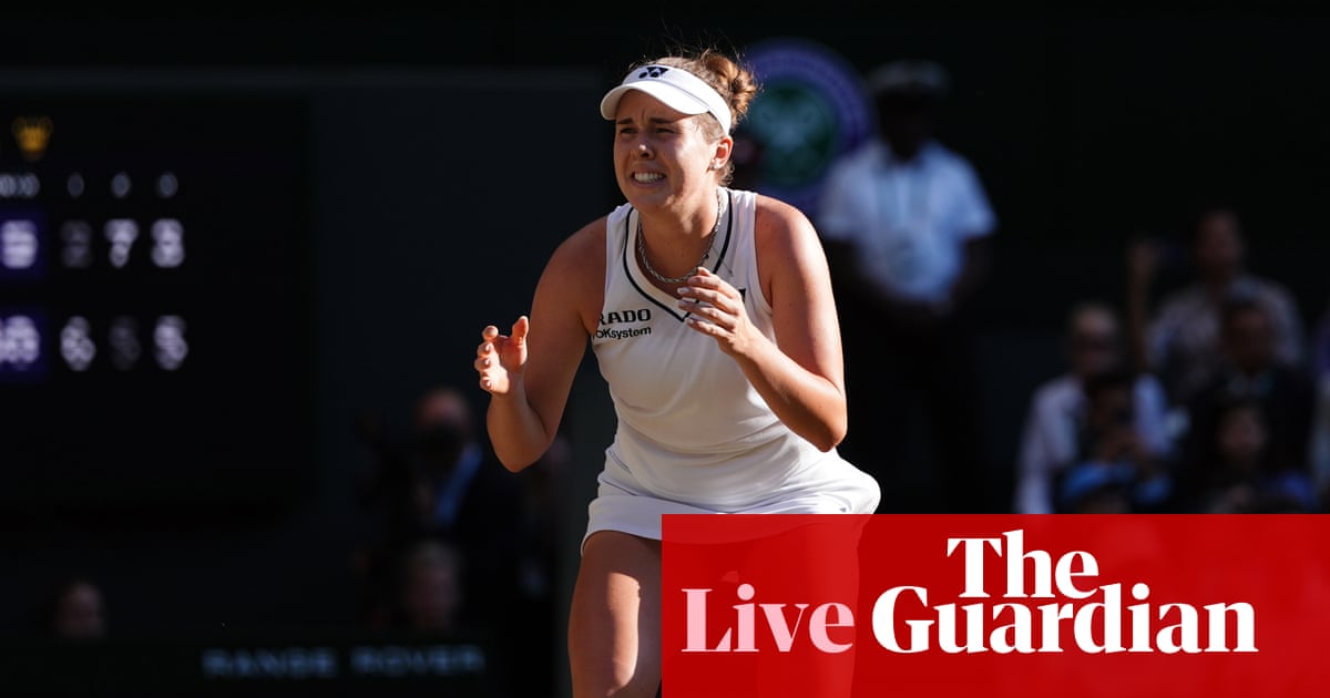 Linda Noskova beats Karolina Muchova to win Wimbledon 2026 women’s singles final – live