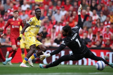 Liverpool Presented With Premier League Trophy After Final Game At Anfield For The Season. Ismaïla Sarr Gives Crystal Palace The Lead.