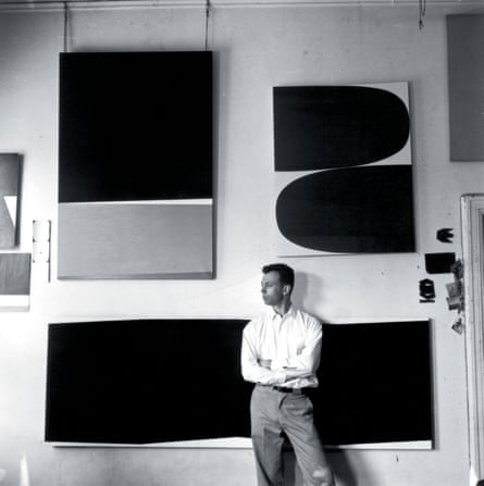 Ellsworth Kelly, photographed in his Broad Street studio, New York, 1956.