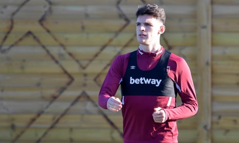 Declan Rice has featured in every minute of West Ham’s Premier League fixtures this season.