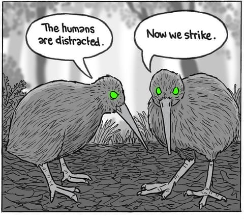 Cartoon depicting Josh Oluwayemi's own goal, panel 6