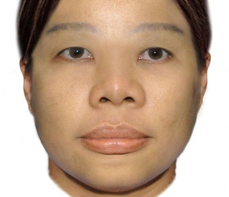 A computer-generated image of a woman found dead in a suitcase in the Swan river in July