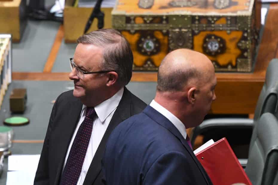 Anthony Albanese and Peter Dutton in 2019