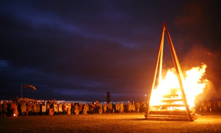 The closing funeral pyre.