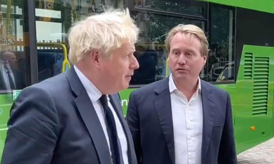 Boris Johnson pictured with Jo Bamford.