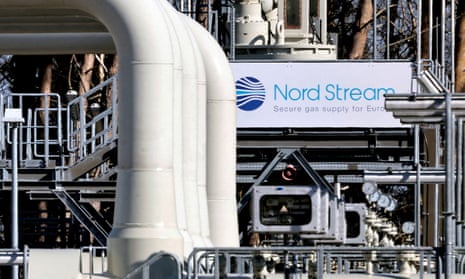 The Nord Stream 1 gas pipeline in Lubmin, Germany.