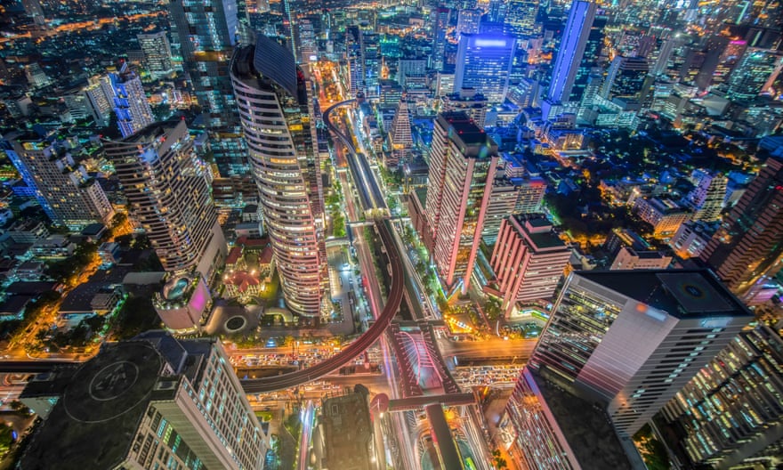 Top view of bangkok , Thailand