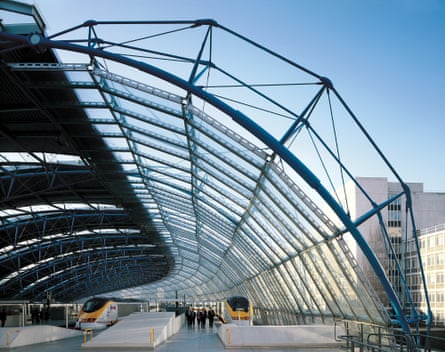 Thinking big … the former Eurostar terminal at Waterloo, London, designed by Nicholas Grimshaw.