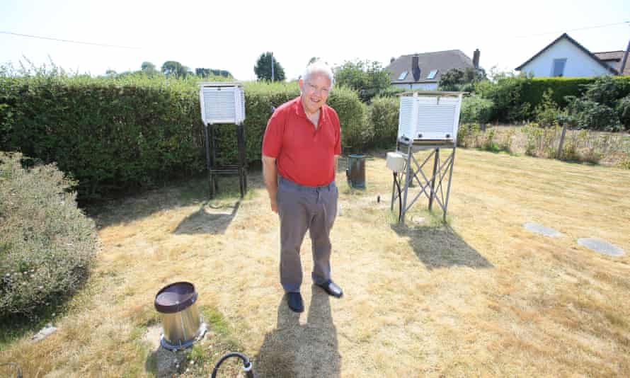 Donald Crowe, owner of the garden that hosts the weather station