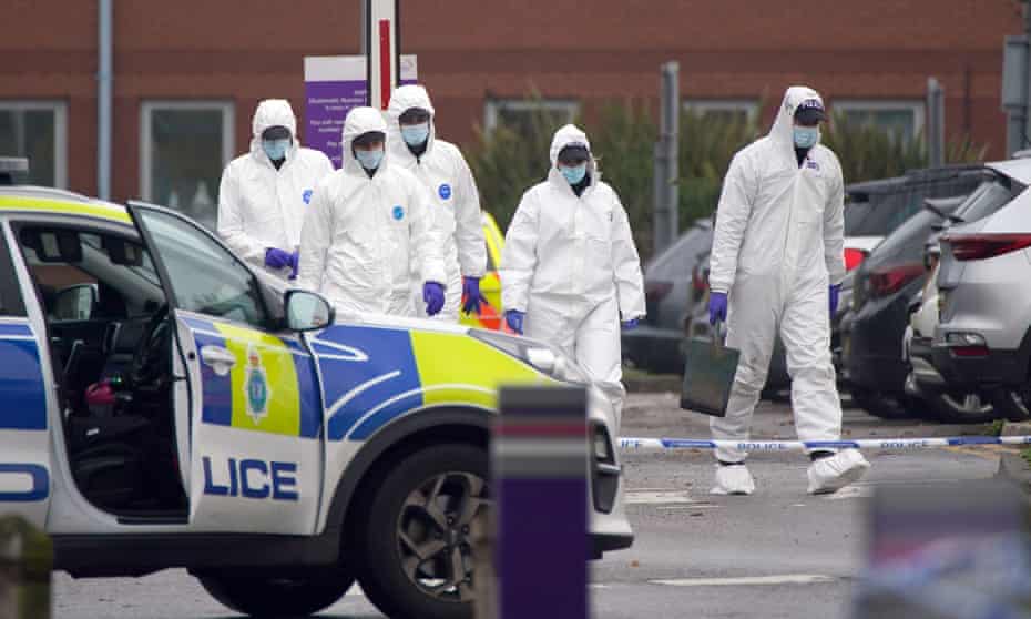 Forensic officers at Liverpool Women's hospital