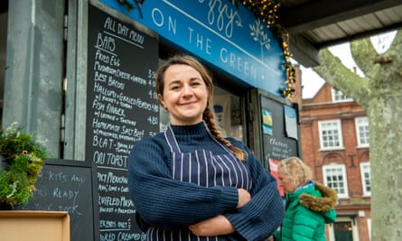 Lizzy Bassham, owner of the cafe Lizzy’s on the Green.