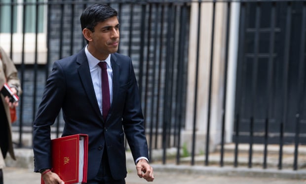 The chancellor, Rishi Sunak, pictured during the day the bounce back loans scheme was launched.