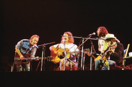 Crosby, Stills, Nash & Young at Wembley Stadium in 1974.