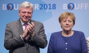 Angela Merkel with Volker Bouffier