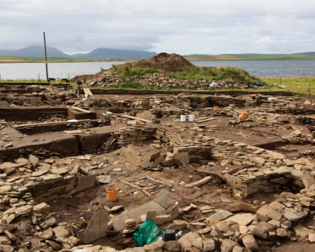 Excavations at the Ness of Brodgar in Orkney.