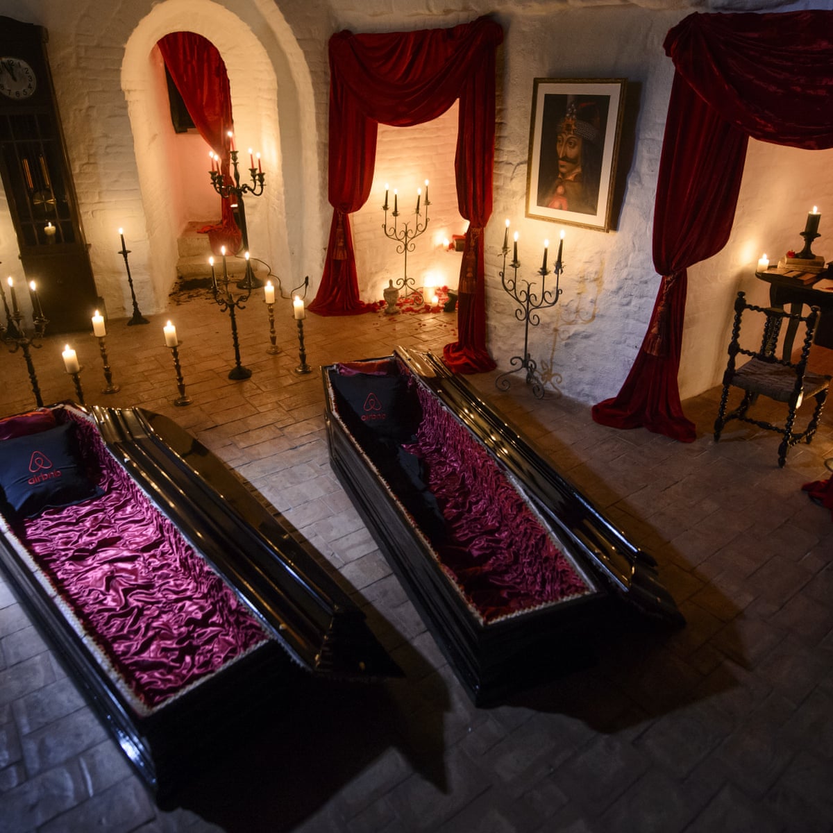 A sleepover to die for: siblings spend night in Dracula's Transylvania castle | Halloween | The Guardian