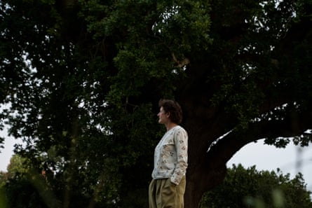 Tree with one of her oaks on the Knepp estate.