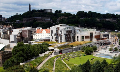 The Scottish parliament in Holyrood.