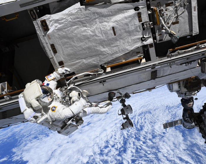 Astronauts step out of the ISS for spacewalk – watch live