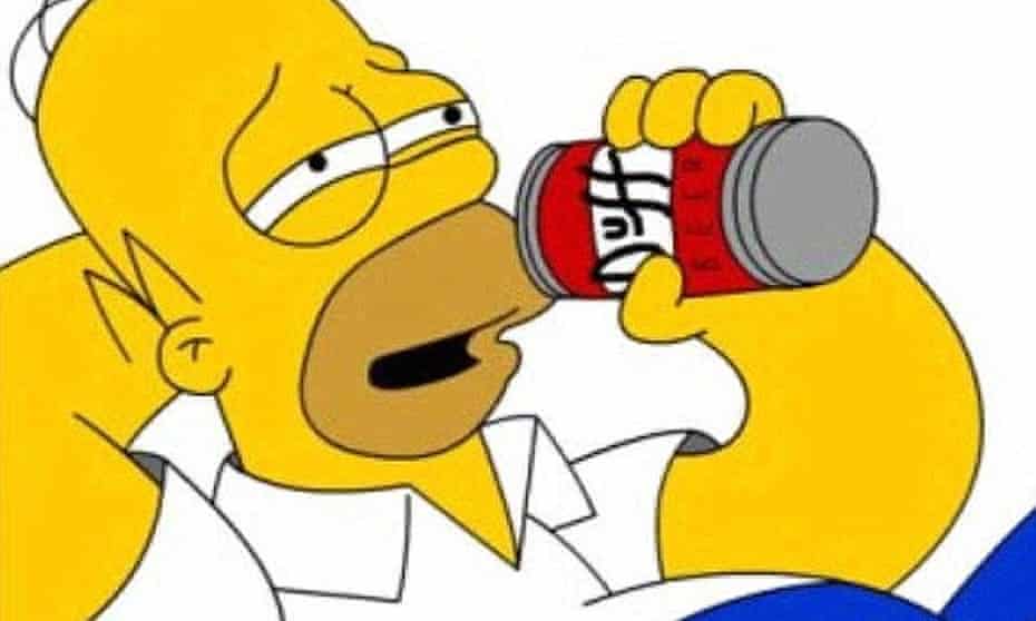 Homer Simpson and beer
