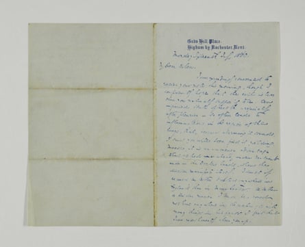 Une lettre de Charles Dickens à Helen Dickens datée de juillet 1860