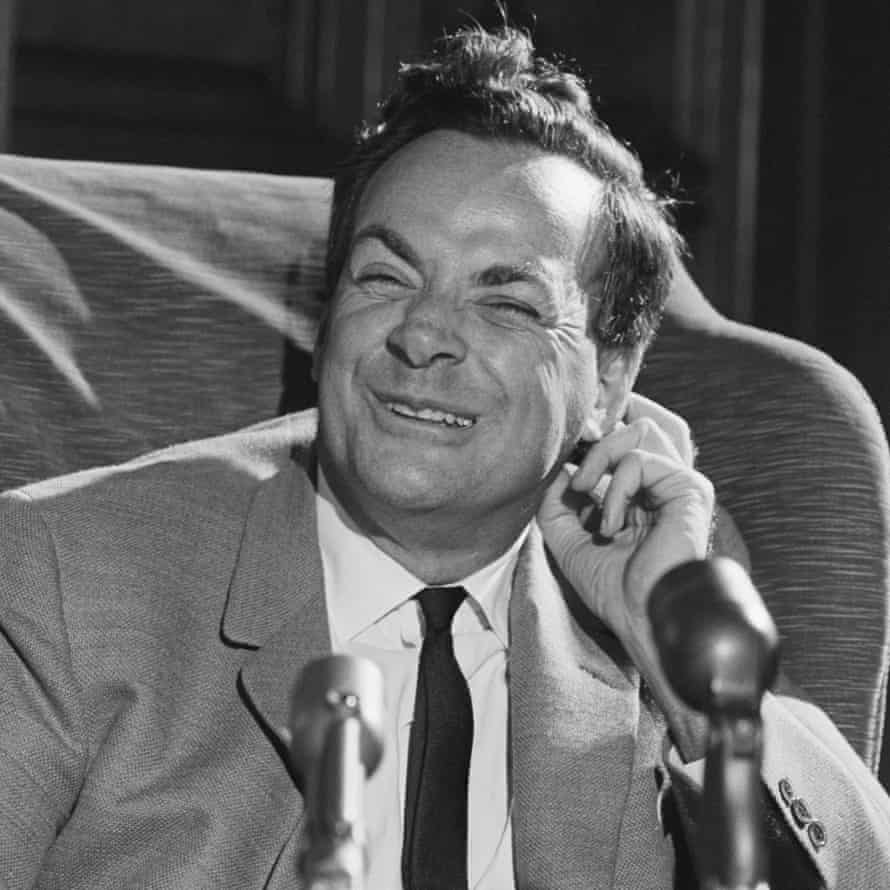 richard feynman  receives word that he is two share the nobel prize for physics in 1965