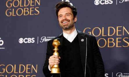 82nd Golden Globe Awards - Press Roomepa11808171 Roman ian-American actor Sebastian Stan poses in the press room with the award for best performance by a male actor in a motion picture - musical or comedy for ‘A Different Man’ during the 82nd annual Golden Globe Awards ceremony at the Beverly Hilton Hotel in Beverly Hills, California, USA, 05 January 2025. Artists in various film and television categories are awarded Golden Globes by the Hollywood Foreign Press Association. EPA/CAROLINE BREHMAN