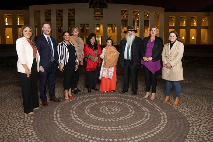 Jacinta Price, Gordon Reid, Jana Stewart, Kerrynne Liddle, Malarndiri McCarthy, Linda Burney, Pat Dodson, Dorinda Cox and Jacqui Lambie
