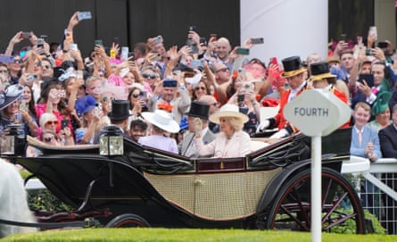 The King and Queen pictured at last year's royal ascot meeting.