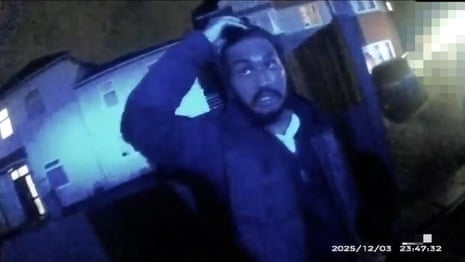 Bodycam footage shows Vickrum Digwa lying to police before his arrest – video