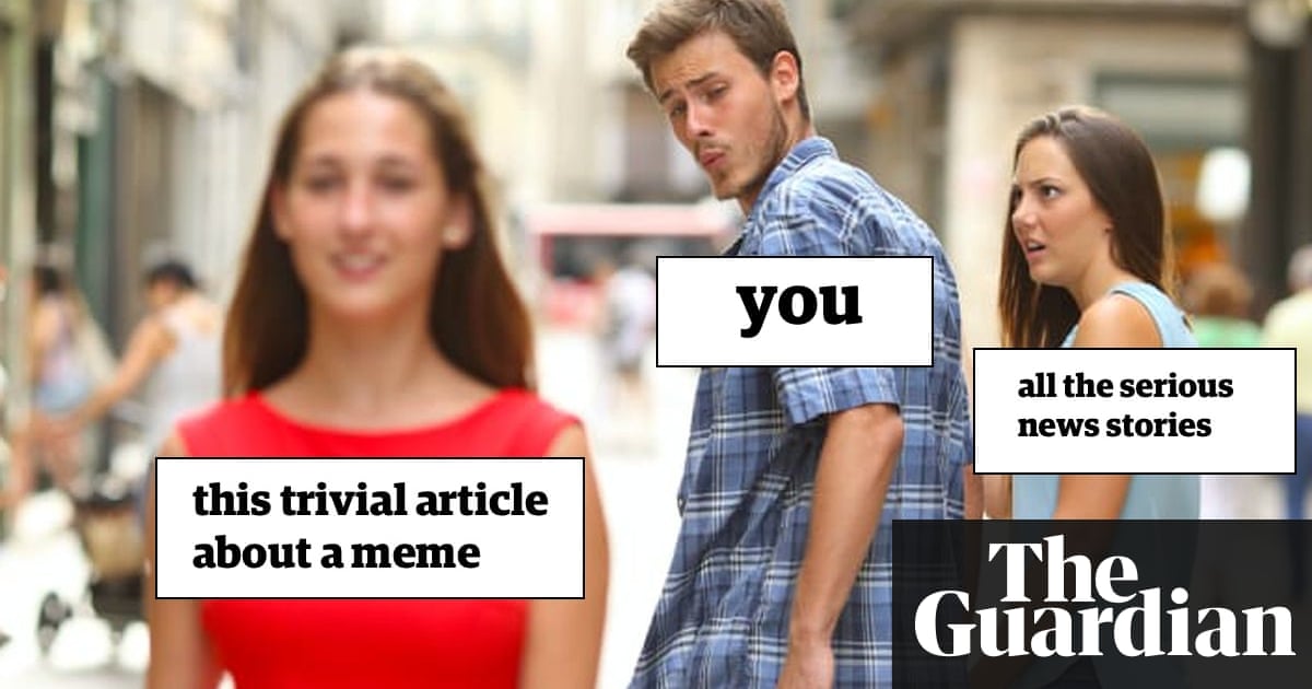 I didn't know what a meme was, says Distracted Boyfriend 