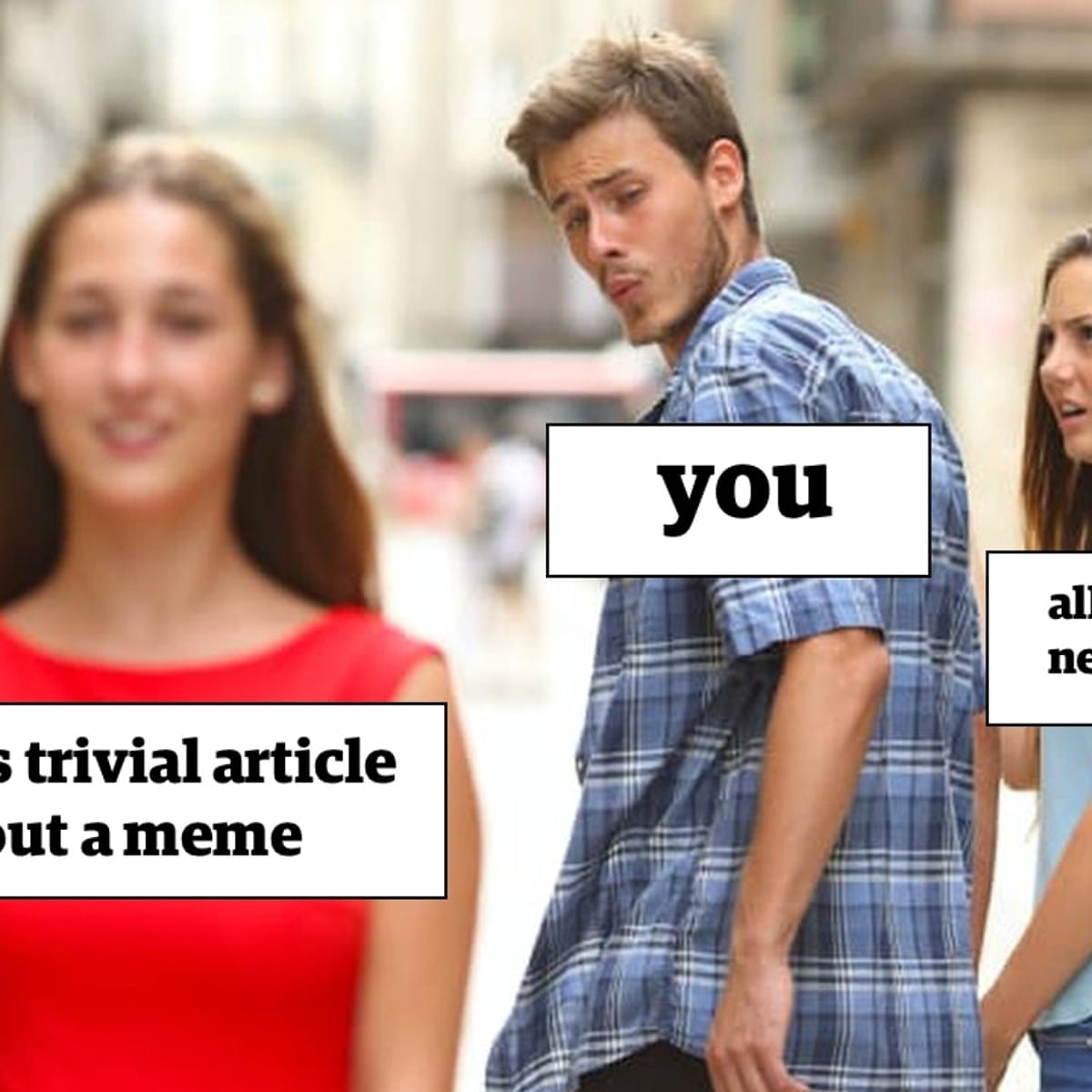 I Didn T Know What A Meme Was Says Distracted Boyfriend Photographer Social Media The Guardian