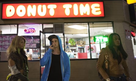 Kitana Kiki Rodriguez, James Ransone and Mya Taylor in Tangerine, which was shot with three iPhones.