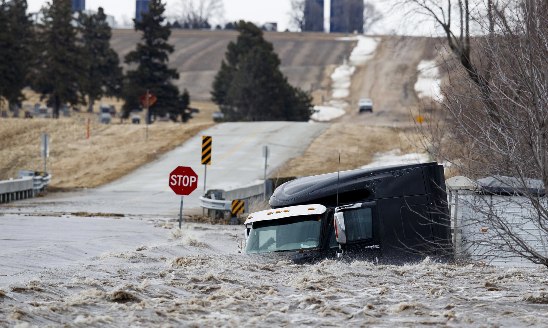 Nebraska floods leave towns submerged