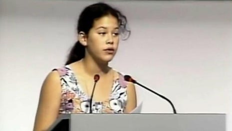 'I am not afraid': Severn Cullis-Suzuki's impassioned speech at the 1992 Rio conference – video