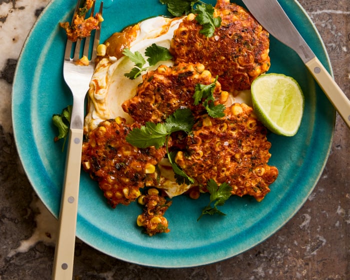 Level up your snack game with these spicy corn fritters