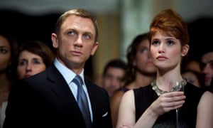 Bond girl: Gemma Arterton as Strawberry Fields in Quantum of Solace, with Daniel Craig.