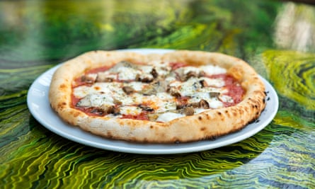 La pizza végétalienne d'Alderuccio