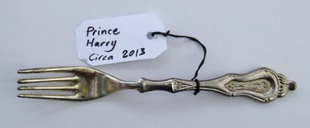 A fork used by Prince Harry (circa 2013)