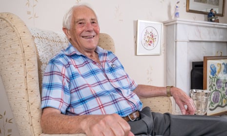 Derek Skipper, 92, at home
