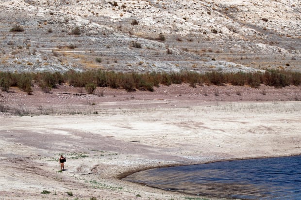 Lake Mead, near the Arizona-Nevada border, hit record low levels in 2021.