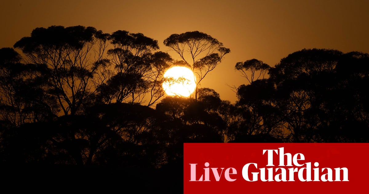 Australia news live: out-of-control bushfire threatens Victorian towns; Adelaide swelters through its hottest ever night