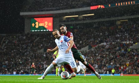 Slovakia’s Stanislav Lobotka’s has been compared to the Barcelona and Spain legend Andrés Iniesta.
