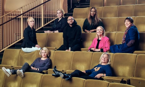 Clockwise from far left: Lysette Anthony, actor; Alice Evans, actor; Ramy El-Bergamy, on-screen diversity executive, C4; Amma Asante, director; Kate Kinninmont, CEO of Women in Film &amp; Television UK; Rebecca O’Brien, producer, Sixteen Films; Alison Owen, producer, Monumental Pictures; Hope Dickson Leach, director and co-founder of Raising Films. Photograph: Ben Quinton and Barry J Holmes for the Guardian. Hair and makeup: Dani Richardson; Tara Shakespeare (Alice Evans). Shot on location at regentstreetcinema.com. Thanks to springstudios.com.